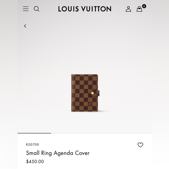 Louis Vuitton Damier Ebene Small Ring Agenda Cover - Picture 9 of 9